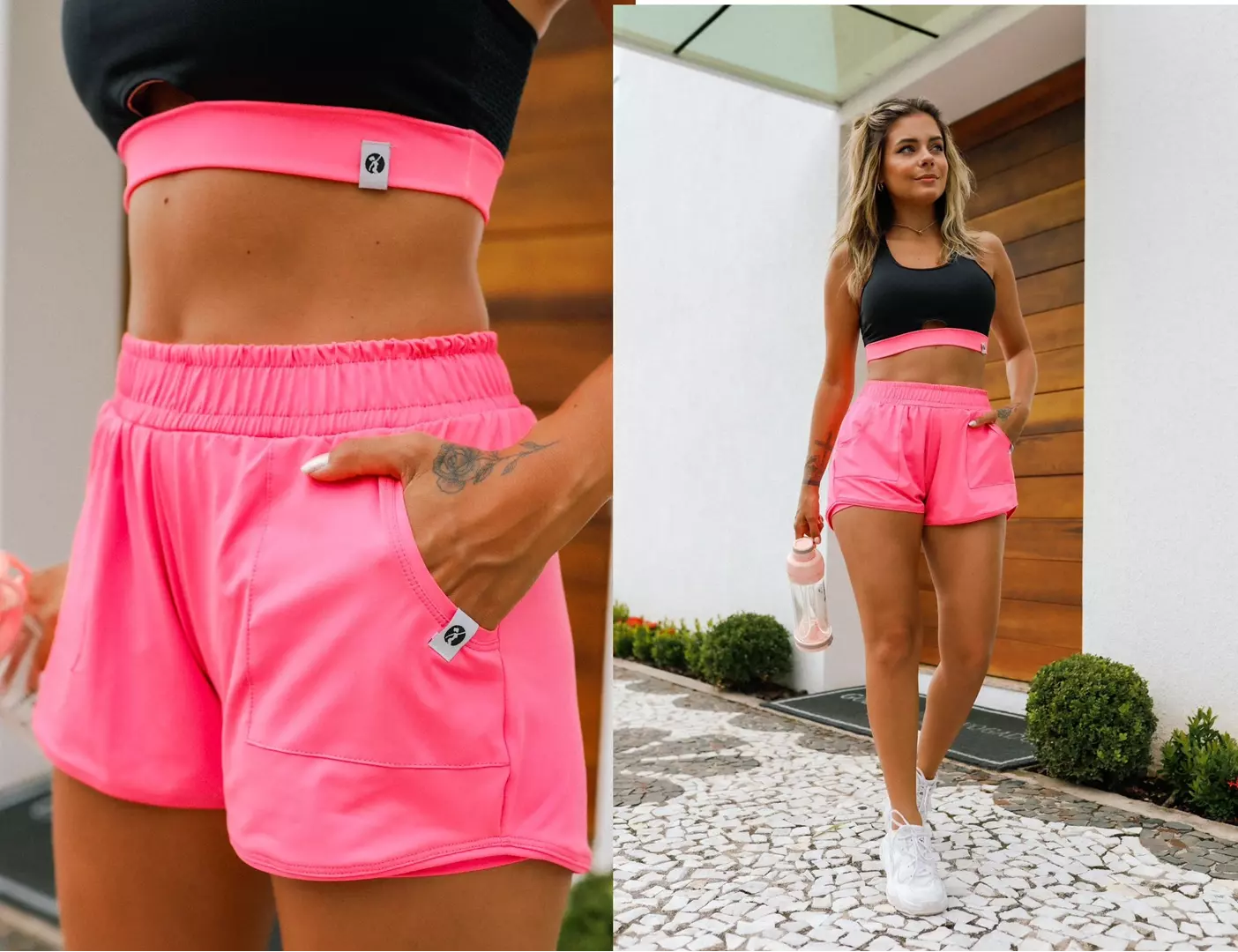 Shorts Duplo Bolso Fitness - Ah8344